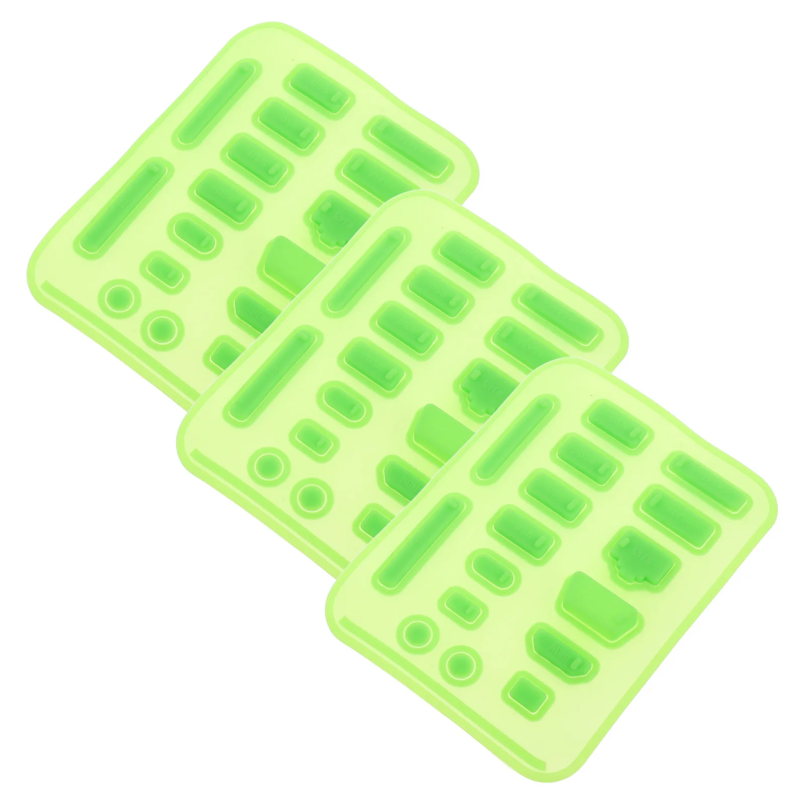 

3Sets Laptop Dustproof Plugs Silicone Universal Fit USB Rj45 Audio Port Covers Protective Caps Computer Port Plugs Stopper