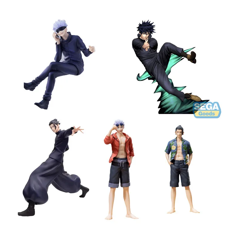 Jjk Anime Figure Gojo Sitting Posture Action Figure Geto Suguru Figurine Pvc Adult Collection Model Toys Decoration Gifts