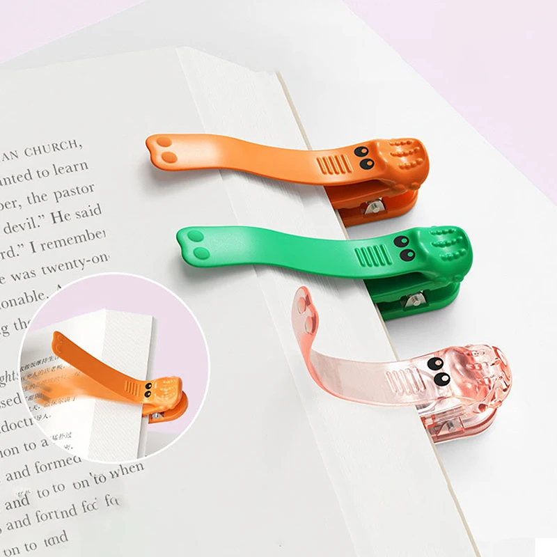 3Pcs Silicone Cute Book Clip With Auto-Page Memory For Reading Lovers Bookmarks For Men Women Reading Tool