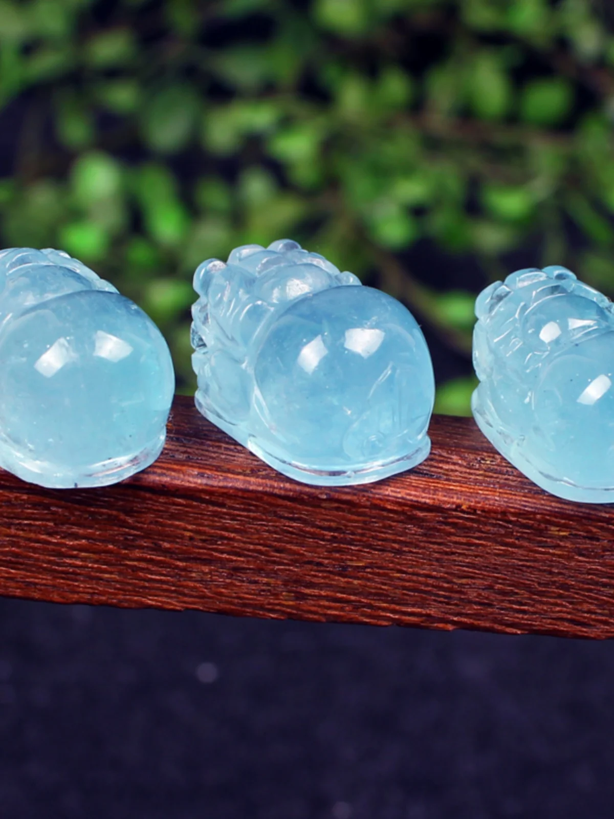 

l Sea Blue Topaz Xiu Xiu Pendant Devil Blue Small Xiu Ring Accories Bracelet Clavicle Chain Cute Bear Design