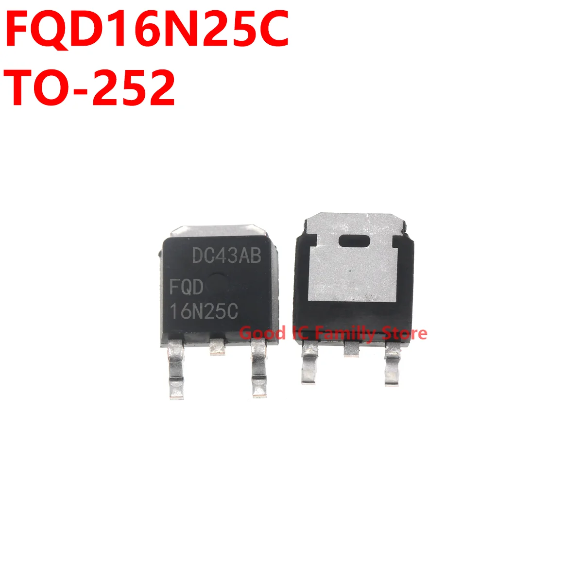 

10PCS FQD16N25C TO-252