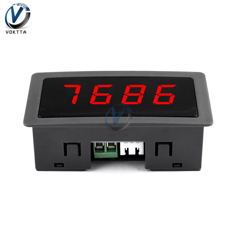 Contagiri con display a LED digitale 4 Contagiri DC 8-24V Contagiri ad alta precisione Misuratore di velocità con sensore Hall Interruttore NPN