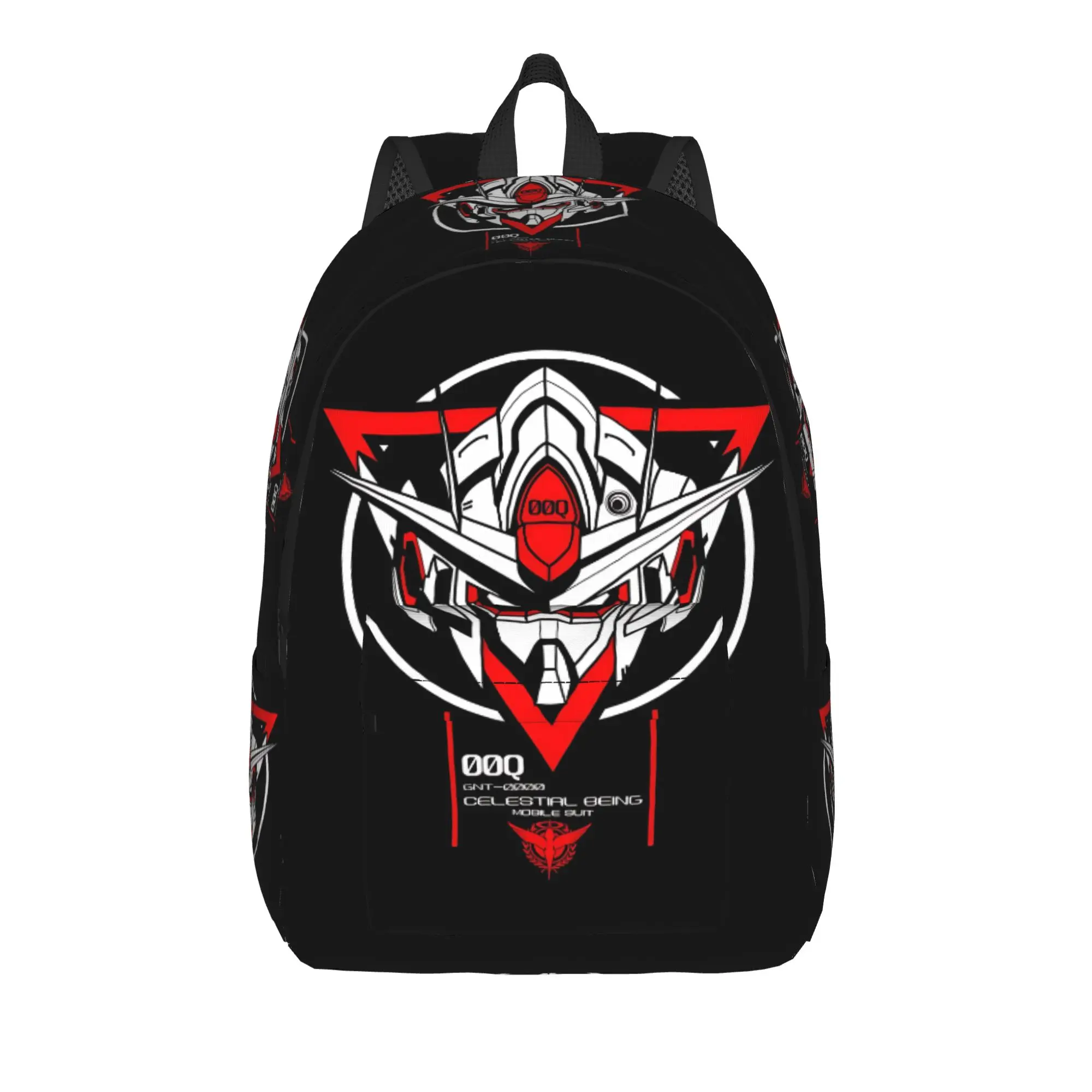 Fashion Gundam Robot warrior Backpack  Mochilas Light For School Zipper Closure Rucksack