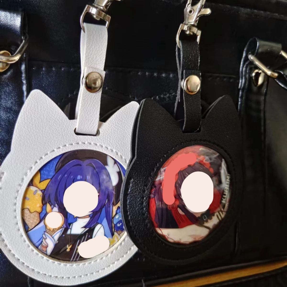 Portable Round Badge Storage Bag - Protective Case & Display Pouch, Cute Anime Bag Accessory for Badge Collection & Daily Carry