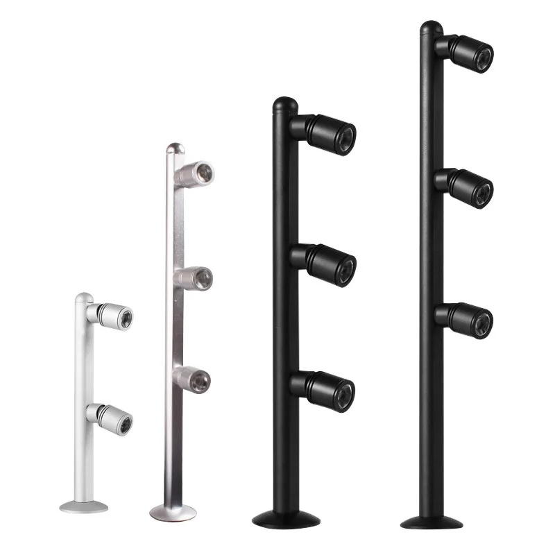 custom.LED Pole Jewelry Display Light 2w 3w 5w Multiple Color Temperatures All Aluminum Modern Simple Jewelry Showcase Spot