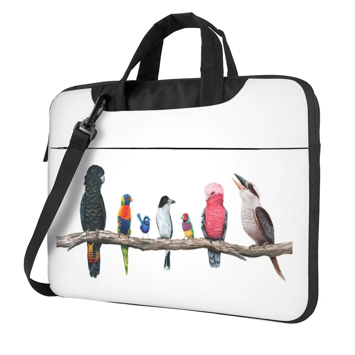

Сумка для ноутбука через плечо с австралийскими птицами, сумка для компьютера, устойчивая защитная сумка для ноутбука Macbook Pro Lenovo