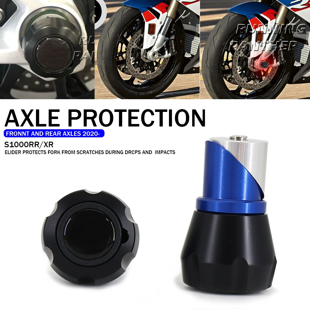 

S1000 RR XR NEW Motorcycle Front Axle Fork Crash Sliders Wheel Protector Set For BMW S1000XR S1000RR S 1000 XR RR 2020 2021 2022