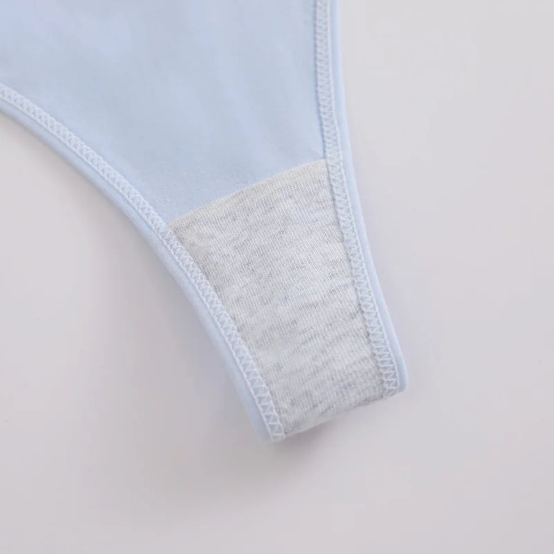 7-teiliges Set Nahtlose XS-XXL Baumwoll-Unterhosen, Atmungsaktive Sexy Low-Waist G-Strings mit 28 Druckmustern, Weiche Damen-Tangas Lingerie – Detail 40