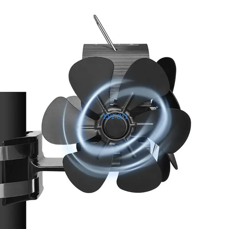 

E15A DY4206 18Blade Fireplace Fan Three Motors for Wood Log Heat Powered Fans