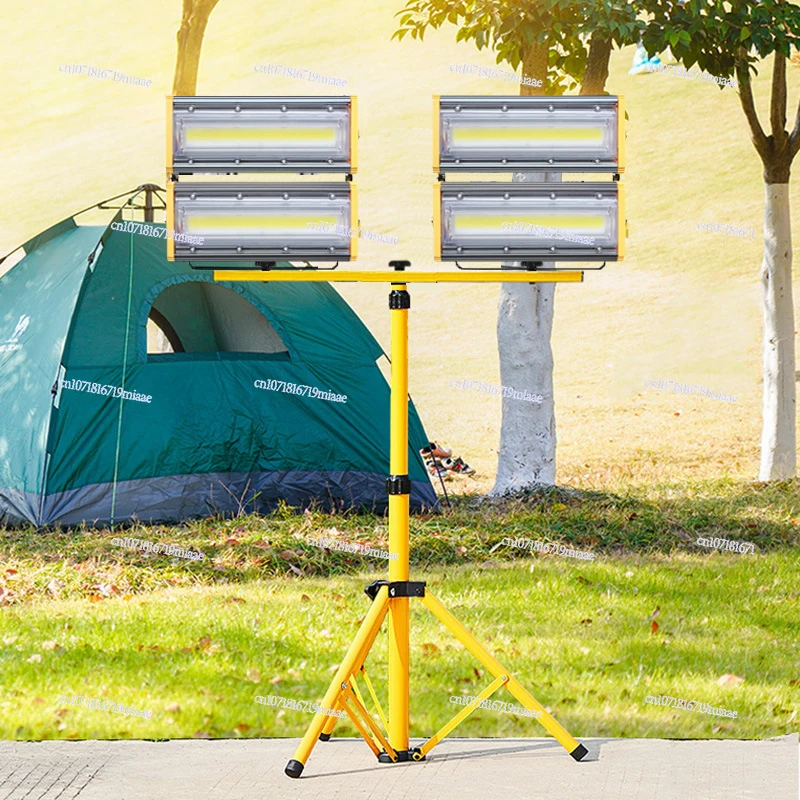 Spotlight Lifting Triangle Bracket Mobile Work Solar Light Outdoor Folding Stall Night Market Lighting Rack