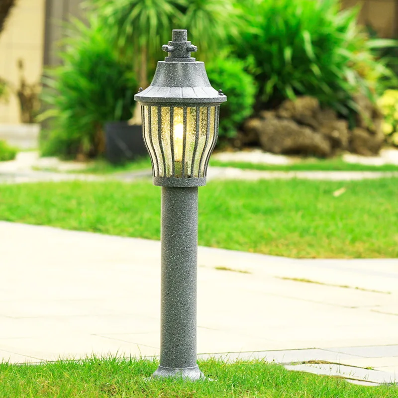 Imitación de mármol moderno al aire libre impermeable LED luz de césped Villa patio paisaje iluminación de carretera parque camino lámparas de carretera