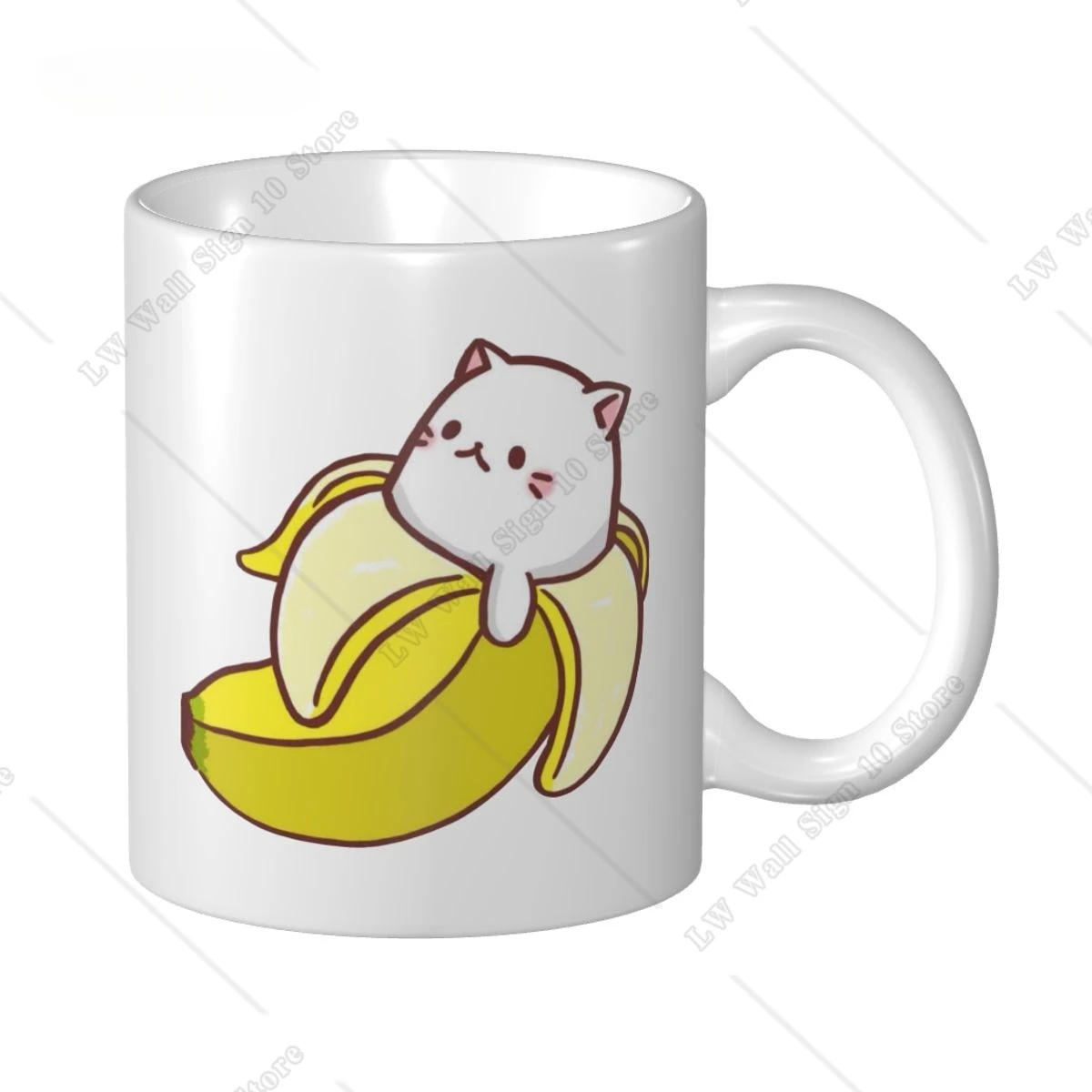 Bananya Baby Bananya Banana Cat Mug 330ml 2023 Funny Ceramic Creative Coffee Mugs Christmas GIft Cup