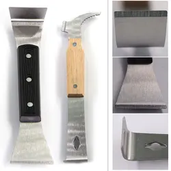 1PCS Stainless Steel Beehive Scraper Honey Cutter with Beekeeping Wooden Plastic Cut Honey Knife Bee Kit for Beekeeper Equipment