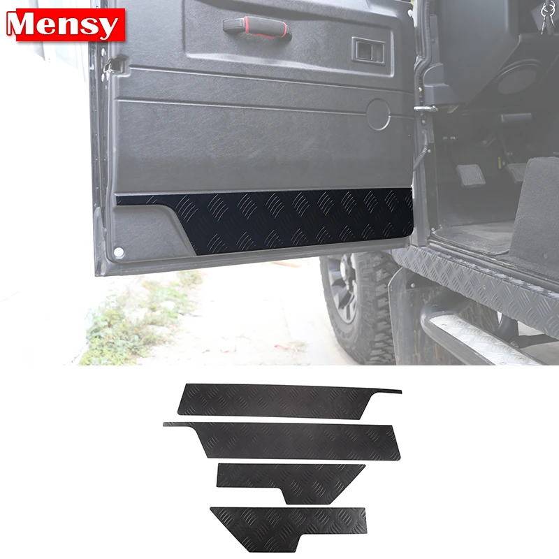 

Car Interior Door Protection Anti-kick Protection Panel Cover Trim For Land Rover Defender 110 130 2004-2018 Car Accessories