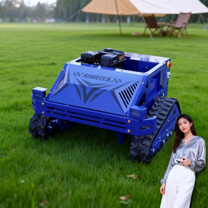 

Customized Remote Control Upgraded Version Lawn Mower - 550MM Tracked Reliable Mowing Machine for Landscaping