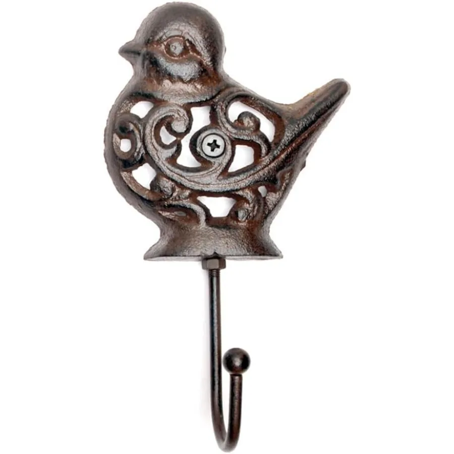 

Винтажная чугунная настенная вешалка с птицами, крючки, декоративная стойка для дома и улицы, дома, сада, деревенского дома, гаража, деревенской стены nted H