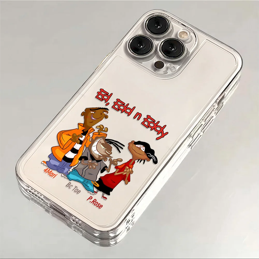 Cartoon E-Ed Edd N Eddy Phone Case For iPhone 17 16e 16 15 14 13 12 11 Mini Air Pro Max X XR XSMax 7 8 Plus Transparent Soft
