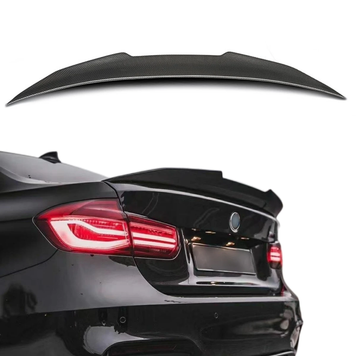 PSM Style Dry Carbon Fiber Rear Trunk Spoiler For BMWs F82 M4 Coupe body kit Back Boot Lip Duckbill Wing 2014-on