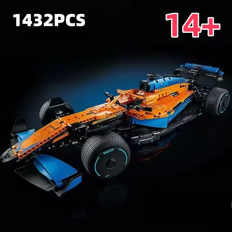 tecnico-1-8-1432pcs-f1-formula-citta-velocita-auto-da-corsa-building-blocks-mattoni-famoso-modello-di-veicolo-sportivo-assemblaggio-giocattolo-per-bambini