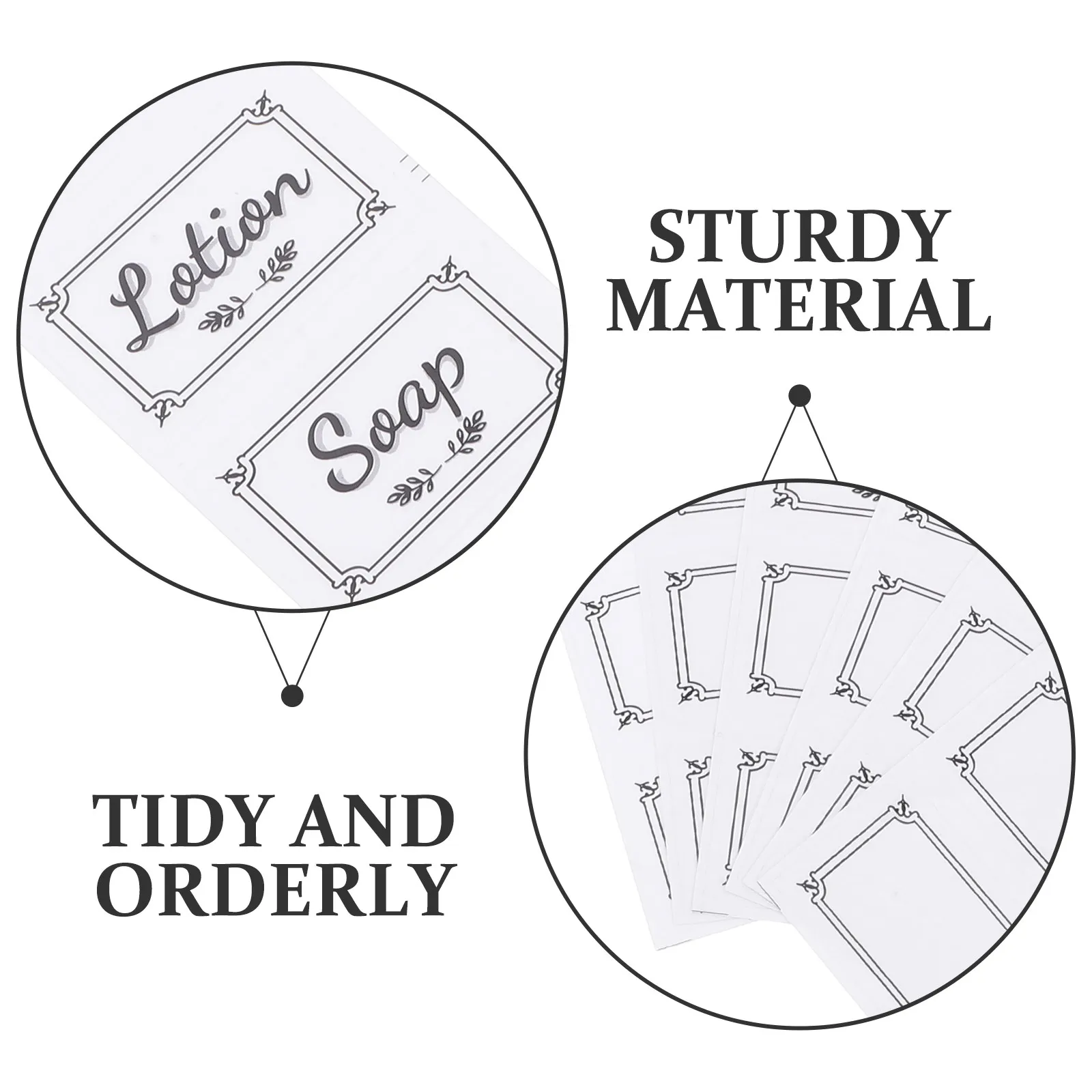 6pcs Transparent Waterproof Soap Labels – Removable Self-Adhesive Stickers for Hand Soap Dispensers, Bathroom & Kitchen