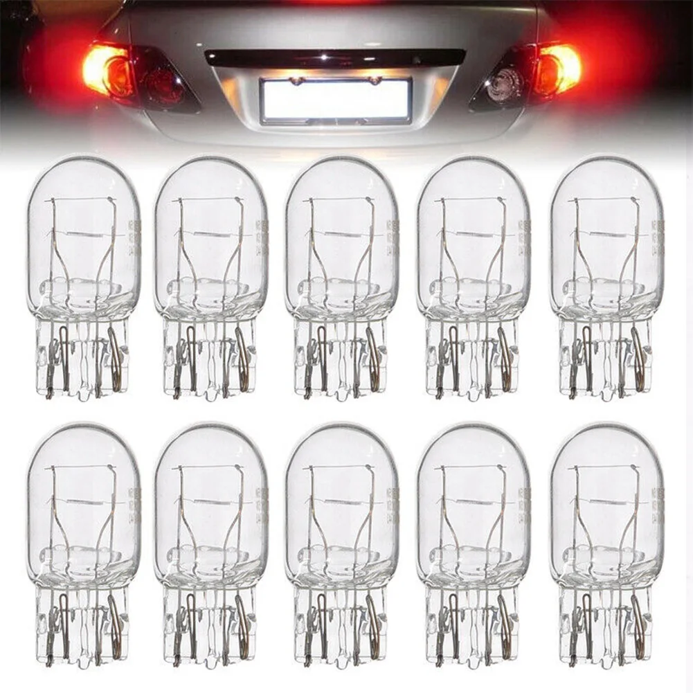 

10pcs Car Halogen Signal Lights Brakes Tail Lighting Bulbs Auto Halogen Lamps Marker Wedgse License Plates Light Bulbs Tool