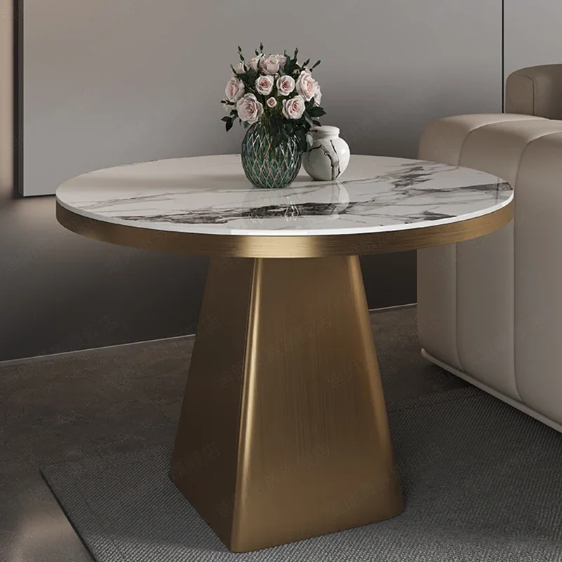 

White Round Table Luxury Design Vintage Minimalist Coffee Tables Gold Nordic Mesas De Centro Para Sala Coffee Tables Decor