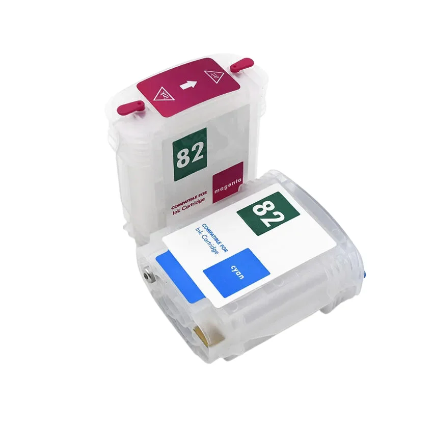 Refillable Ink Cartridge 4*69ml/pc With ARC Chip for HP10 82 Designjet 500 500ps 800 800ps 820mfp 815mfp printer For HP 10 82