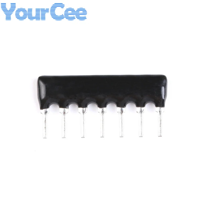 20 Chiếc Nhúng Điện Trở Mạng 1/8W 5% 7 Chân A07-103JP 10K A07-472JP 4K7 A07-102JP 1K ohm