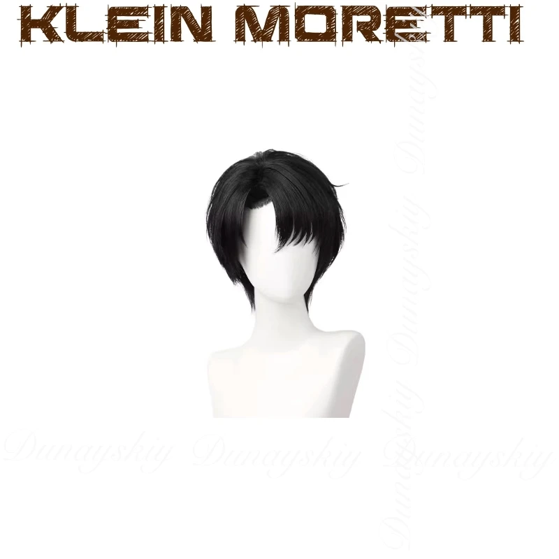 سيد الألغاز أنيمي كلاين موريتي WICCON Codename كذبة مع مجموعة المعطف البني وشعر مستعار أسود Helloween WICCON زي البدلة