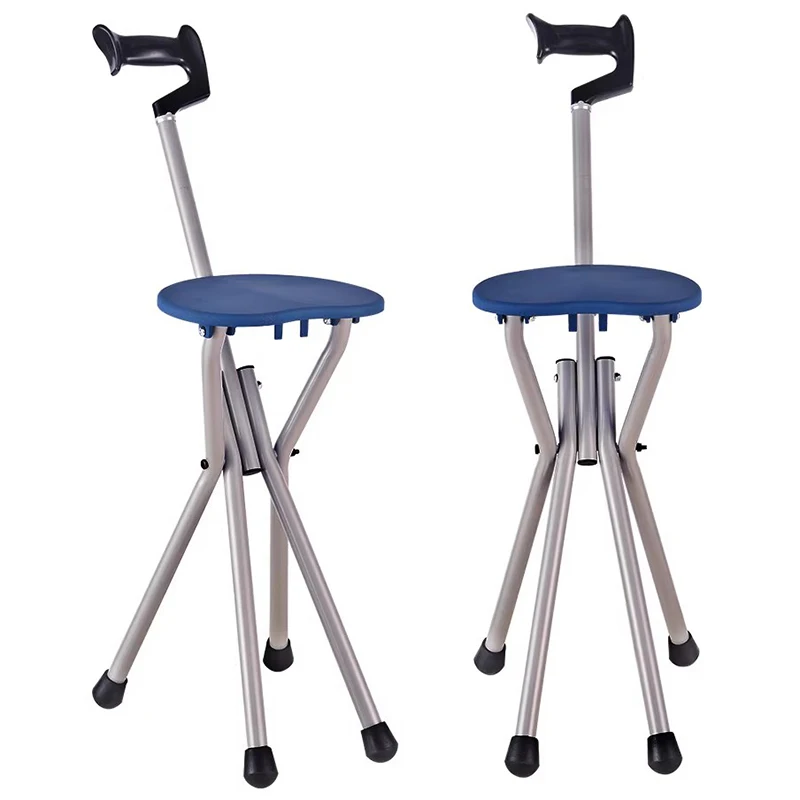 

Old People Stool Stool Ultralight Walking Stick Foldable Stool Anti-slip Senior Furniture Le Stampelle LLSC