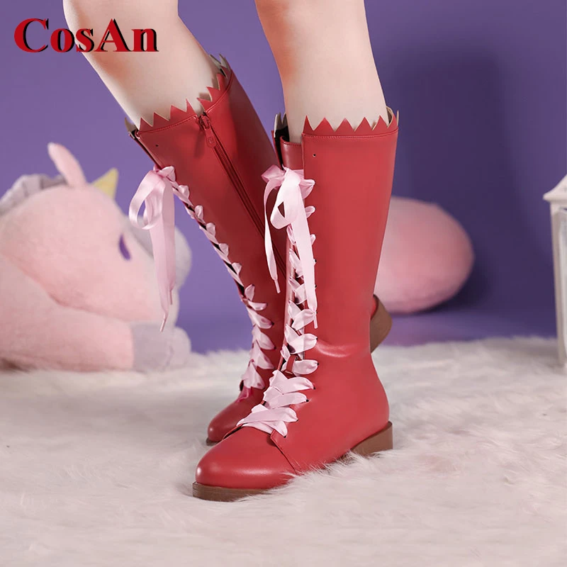 

CosAn Anime Tokyo Mew Mew Momomiya Ichigo Shoes Cosplay Universal Combat Boots Daily Wear Role Play Used Accessories