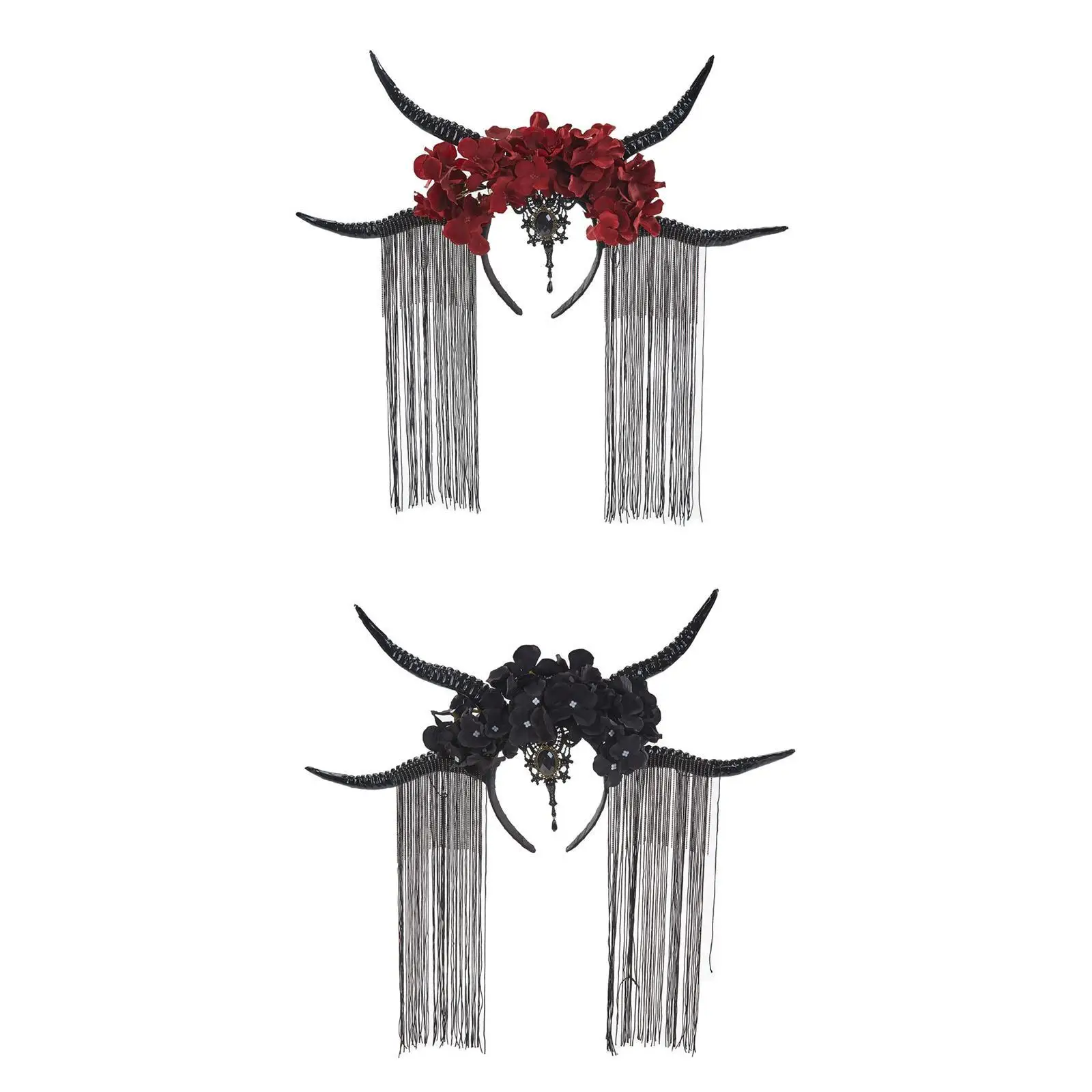 

Halloween Antelope Horn Headband Dress up Gothic Beauty Photography Prop
