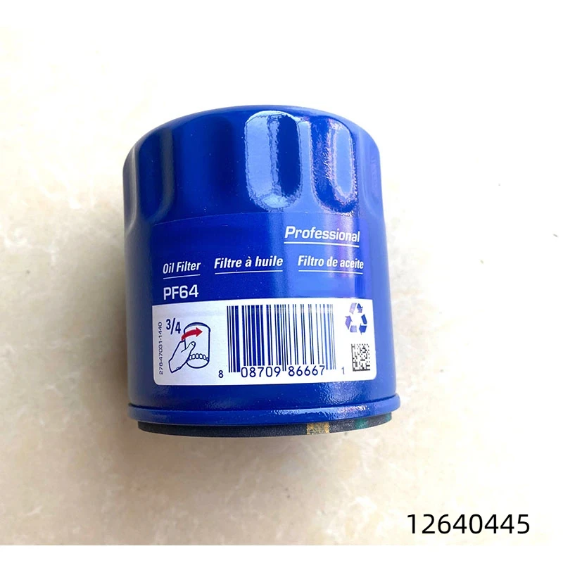 Car Engine Oil Filter OEM 12640445 12696048 Suitable for 12-20 Buick Cadillac Chevrolet GMC Model Filter Auto Parts PF64