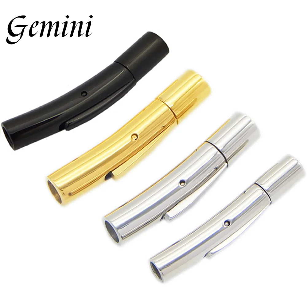 

5pcs 316L Stainless Steel Jewellery Components Bayonet Clasp 2-10mm Spring Cylinder Closure DIY Bracelet Jewelry Making Supplies