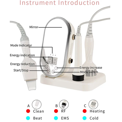 Imagen 2 del producto Máquina de radiofrecuencia EMS para el cuerpo Facial, estiramiento de la piel, estiramiento Facial, dispositivo de belleza RF, cuidado profesional de la piel RF en el hogar, antienvejecimiento