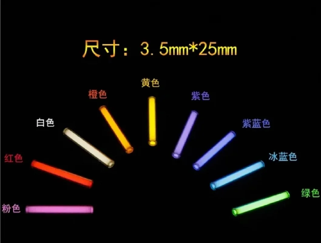 About 25 Years 3.5x25mm Light Emitting Tube Emits Light