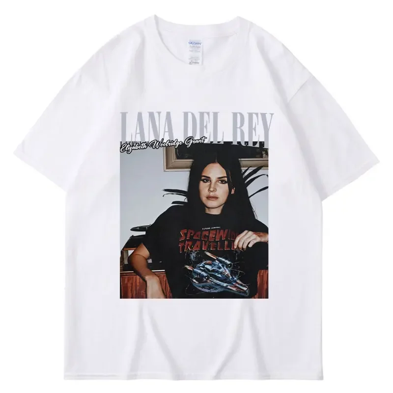 New Lana Del Rey Graphic Print T Shirt Men Women Hip Hop Vintage Streetwear Fashion Harajuku Kawaii T-shirt Women's Y2K Clothing