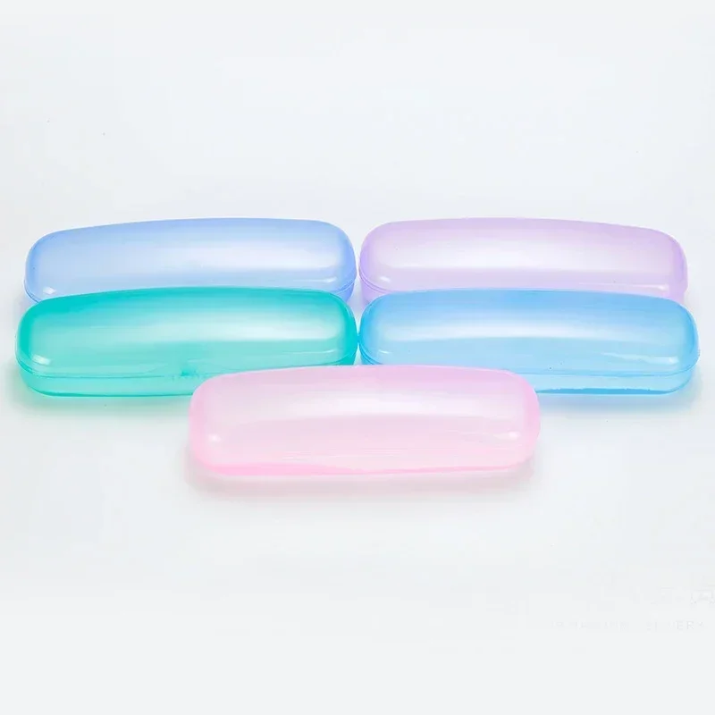 حافظة نظارات بلاستيكية شفافة صندوق نظارات حقيبة الرجال النساء النظارات حماية حالات نظارات القراءة حافظة نظارات الملحقات #6