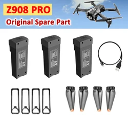 Z908 Pro Mini Drone Spare Part, Bateria original, Carregador USB, Cabo, Lâmina de hélice, Protetor de armação, 3.7V, 2000mAh