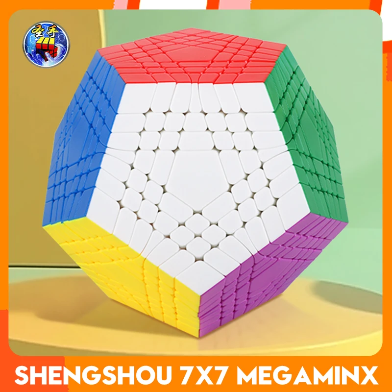 [CubeFun]ShengShou 7x7 Megaminx Magic Cube Teraminx Stickerless Puzzle Sengso Dodecahedron 12 Faces Puzzle Educational Toys