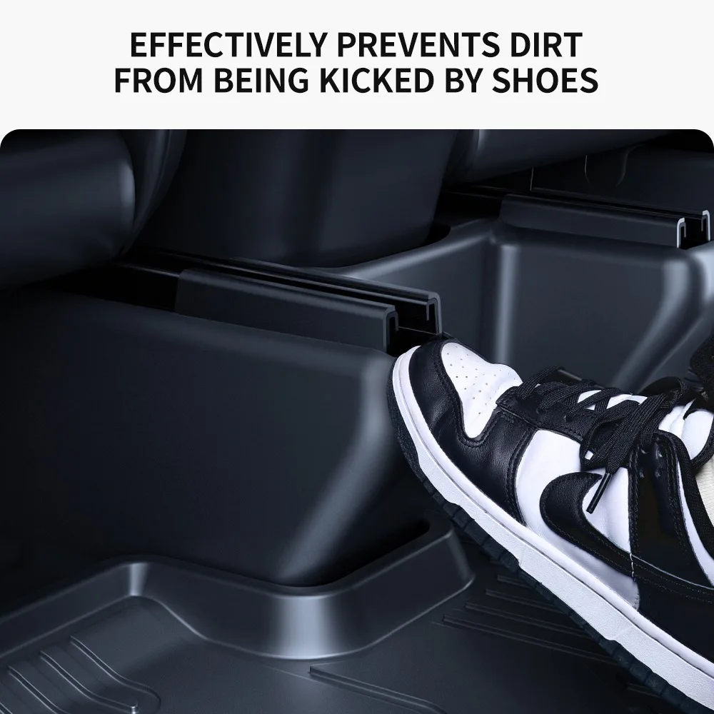 For Tesla Model YL 6 Seats Under Seat Full Cover Corner Guard TPE Dust Proof Wear Resistant Easy Install Car Decor