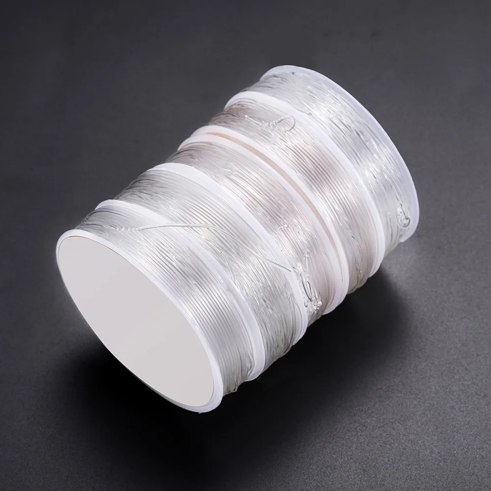 20-100 Meter Transparent Crystal Elastic Cord Stretch Plastics Bead Rope For DIY Jewelry Bracelet Necklect Craft Making Findings