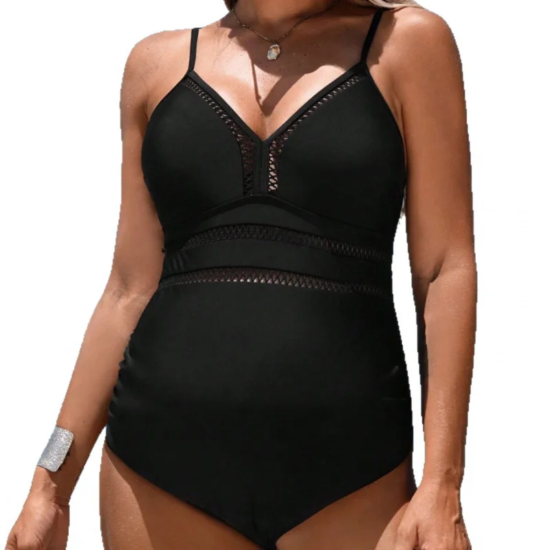 One-Piece Swimsuit for Women, New Maternity Swimsuit, Hollow Out Strap Style, Slimming, Conservative Beach Vacation Swimsuit
