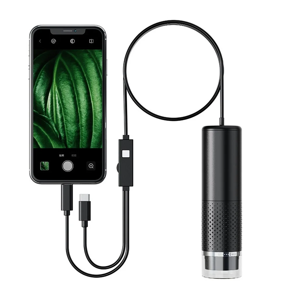 1600X Digital Microscope With 8 LED Light Manual Focus For For For Android And For For IOS Phone Hair Follicle Detector Portable