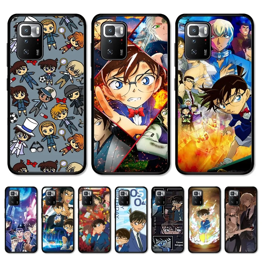 Anime Detective Conan Phone Case For Redmi 5 6 7 8 9 10 Plus Pro 6 7 8 9 A GO K20 K30 K40 Pro Plus F3 Fundas