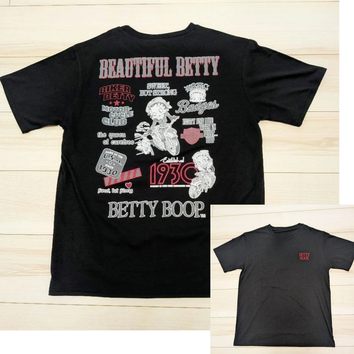 Angel Double Sided Betty Boop T-Shirt Cotton Graphic Tee Men Women Summer Streetwear view 5