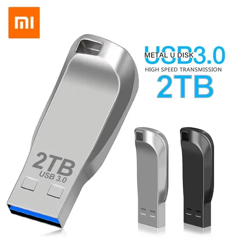 Xiaomi 2 TB USB 3.0-Flash-Laufwerke Mini-Hochgeschwindigkeits-Metall-Stick 1 TB 512 GB tragbares Stick wasserdicht Memoria-Speicher U-Disk