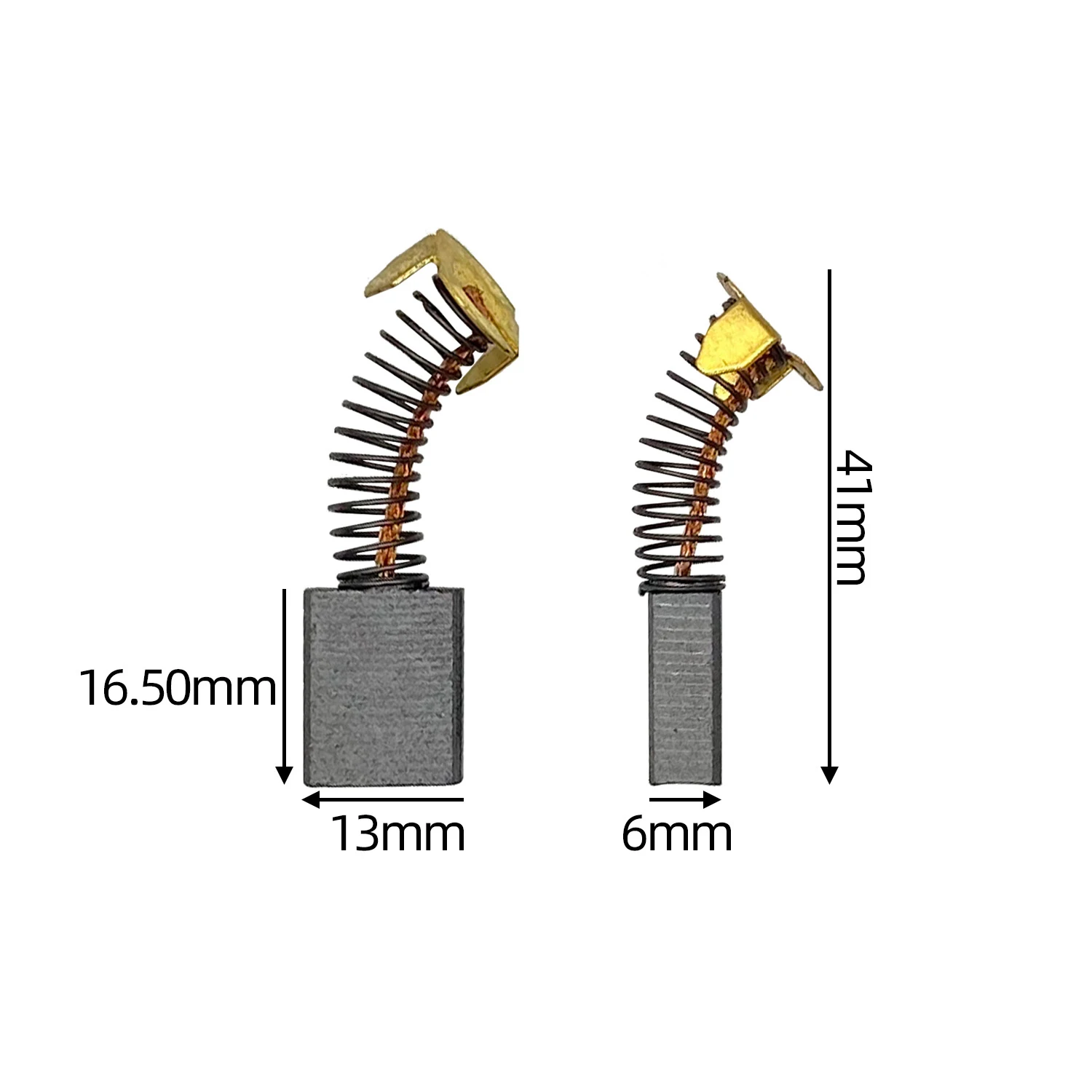 2pcs Drill bit electric grinder replacement carbon brush graphite copper motor spare parts graphite brush