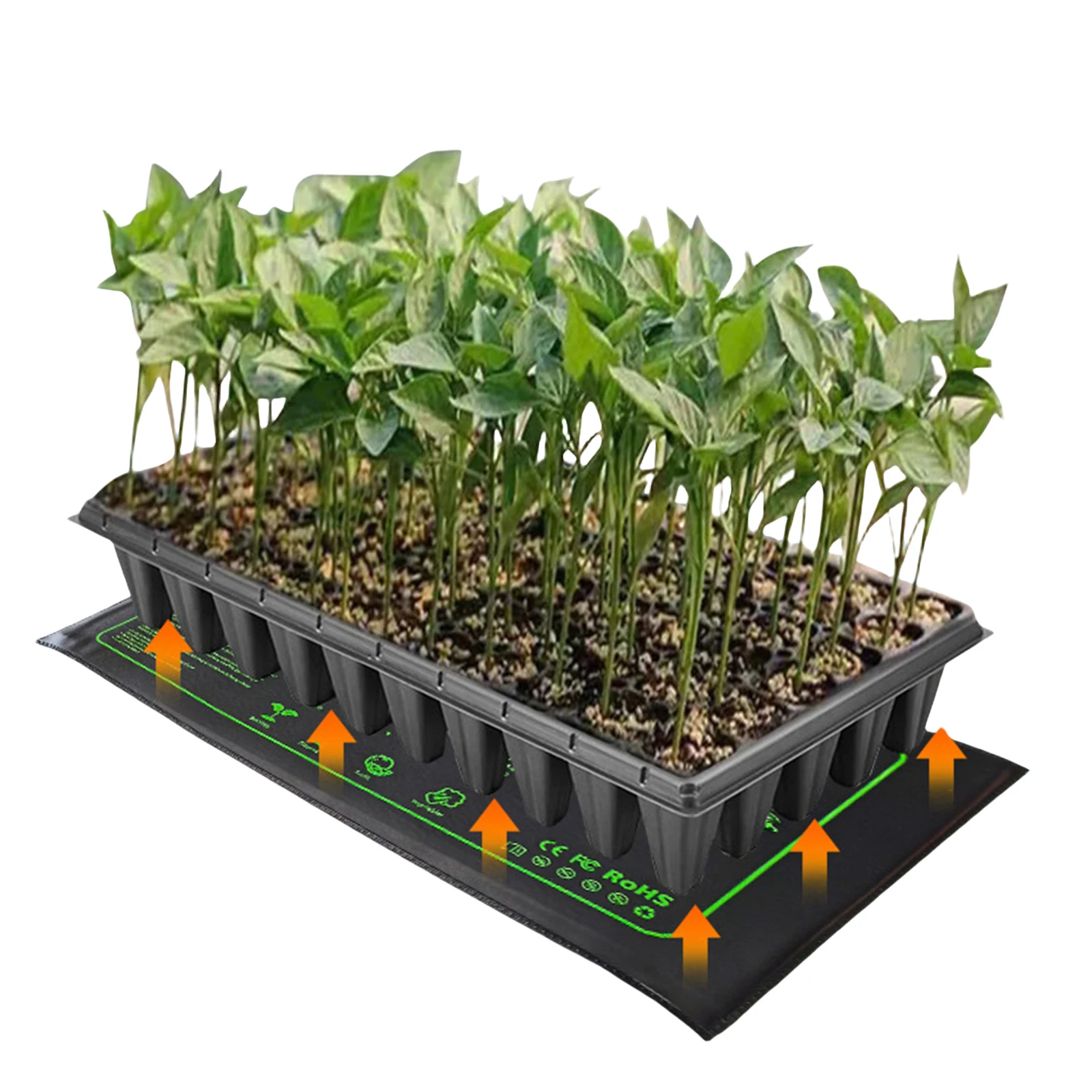 20W Seedling Heat Mat Indoor Plants Germination Waterproof Heating Pad Hydroponic Starter Mat Garden Plant Nursery Warming Pad