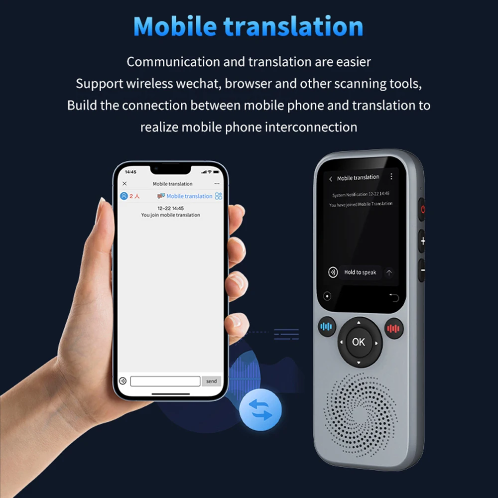 S20 Language Translator Real-Time Two-Way Translating Device 138 Languages Online Offline Translation Text / Photo Translate